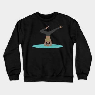 Lady doing yoga Crewneck Sweatshirt